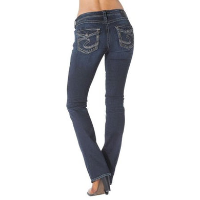 Silver Jeans-Aiko Mid Rise Slim Bootcut Jeans-Medium Wash