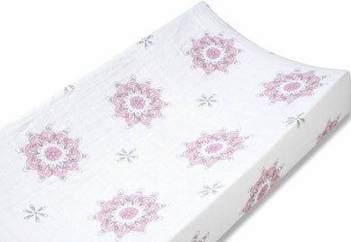 Classic Changing Pad Cover-For the Birds Medallion