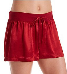 PJ Harlow-Mikel Satin Boxer Shorts-Red