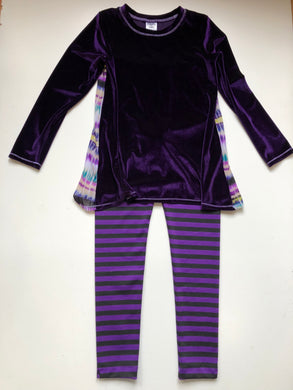 Daisy Jayne-Purple Velvet Pant Set
