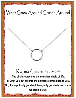 Skosh Karma Necklace-Sterling Silver