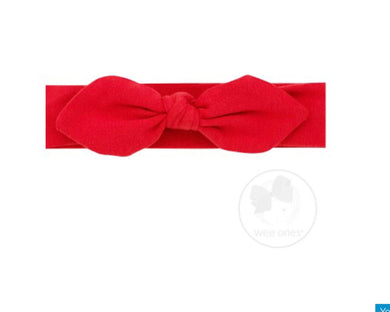 Cotton Jersey Band with Floppy Knot-Red