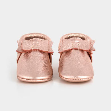 Freshly Picked Rose Gold Bow Moccasin