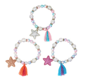 Pearlescent Star & Tassel Bracelets