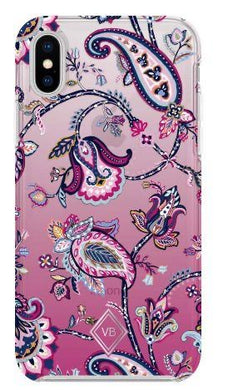 Felicity Paisley Pink-Case for Iphone X