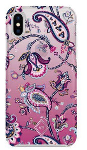 Felicity Paisley Pink-Case for Iphone X