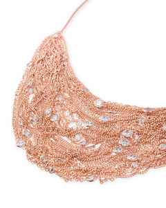 SALE-Anastasia Statement Necklace In Rose Gold