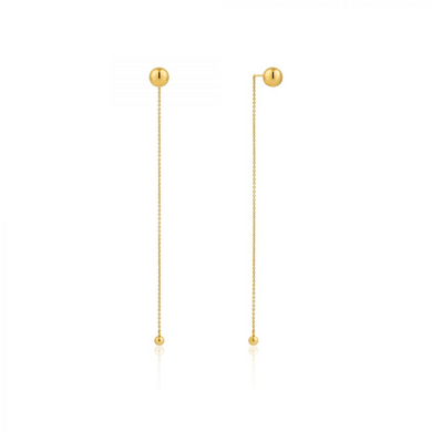 Orbit Drop Earrings-Gold