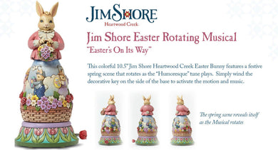 Disney Traditions-Heartwood Creek Rotating Musical Easter Bunny