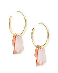 SALE-Gaby Earrings in Gold and Peach Mix