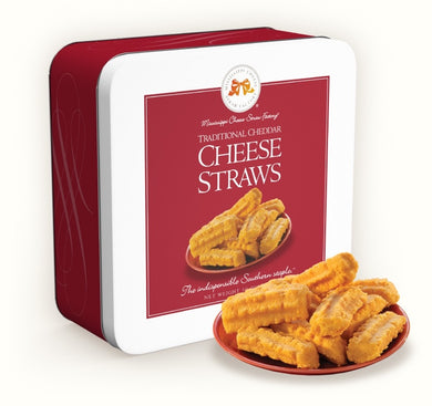Traditional Cheddar Cheese Straws-10 oz Gift Tin