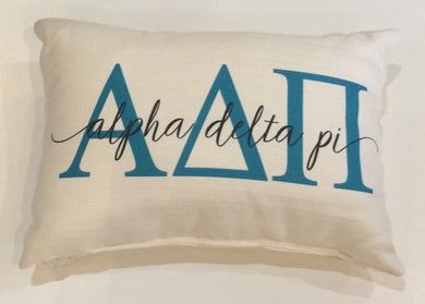 Alpha Delta Pi-Large Letters Overlap Pillow