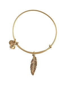 Small Feather Bangle-Gold